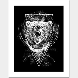 angry bear Posters and Art